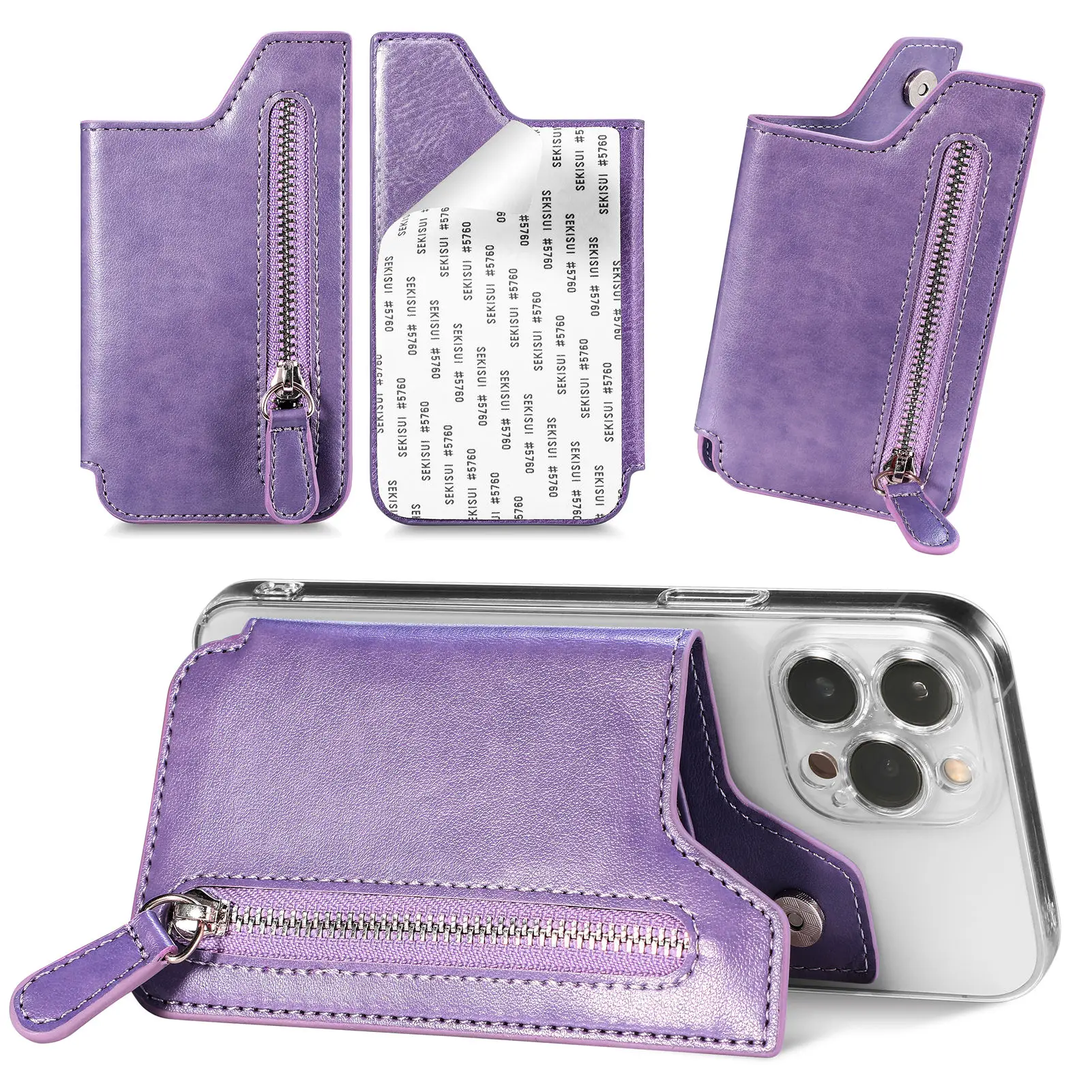 Oppo Tablet Accessories - Universelle Handy-Karte Steckplatz halter Brieftasche Fall