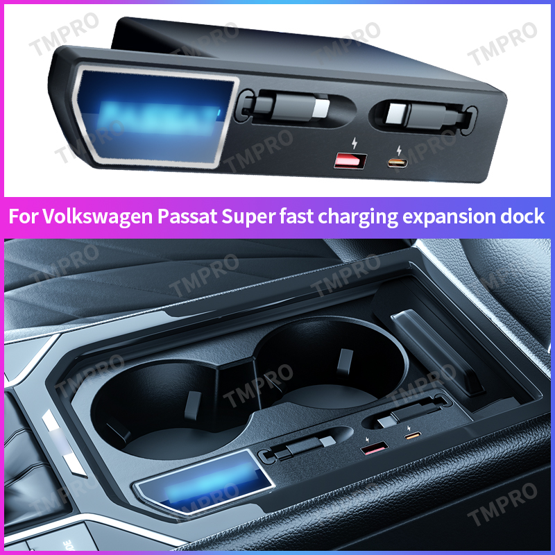 Usb Hub Type C - PD QC Schnellladestation für VW Passat