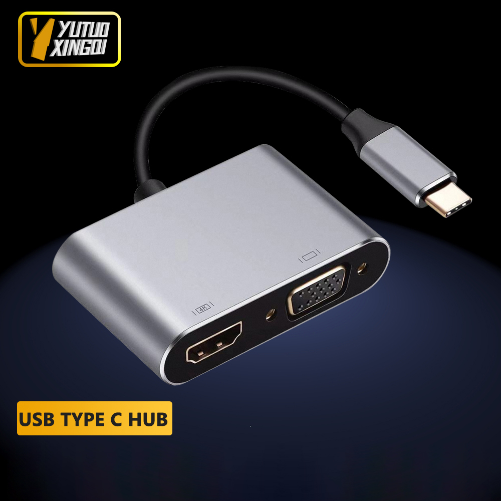 Usb Hub Type C - 4K USB Typ C zu VGA