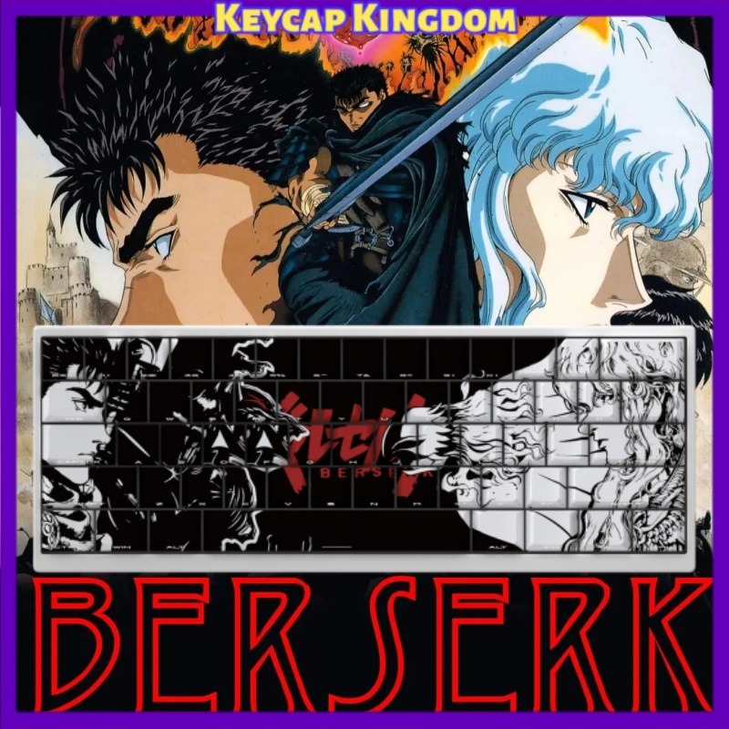 Tablet Accessories For Gaming - BERSERK Theme Anime Keycap 98 Tasten
