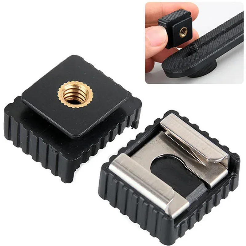 Hotwav Tablet Accessories - Blitzschuhhalterung, Standard-Blitzschuh-Adapter auf 1/4-Zoll-Schraube für Studio-Lichtstativ,